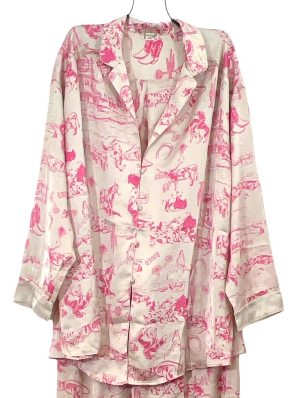 Intimately Free People Dreamy Days Western Rodeo Pajamas NWOT Large - Picture 2 of 6